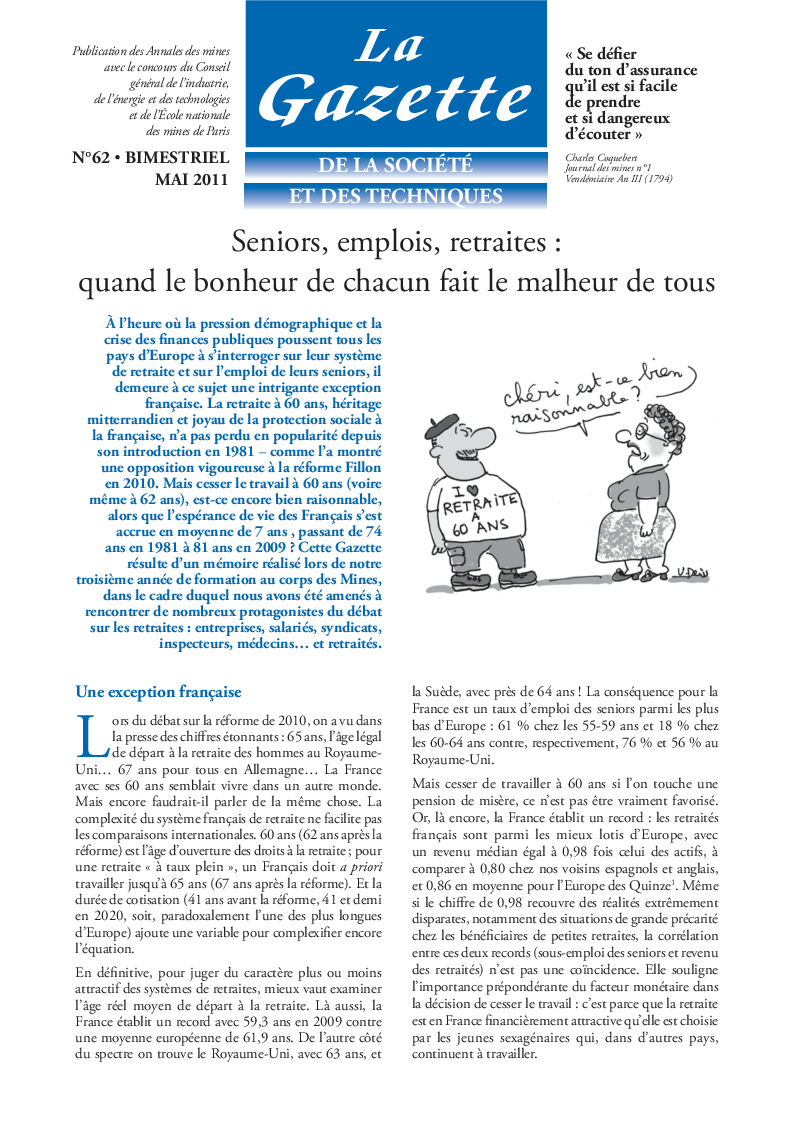 Gazette n°62